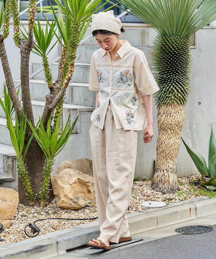 印度 拼接刺繡 長袖襯衫