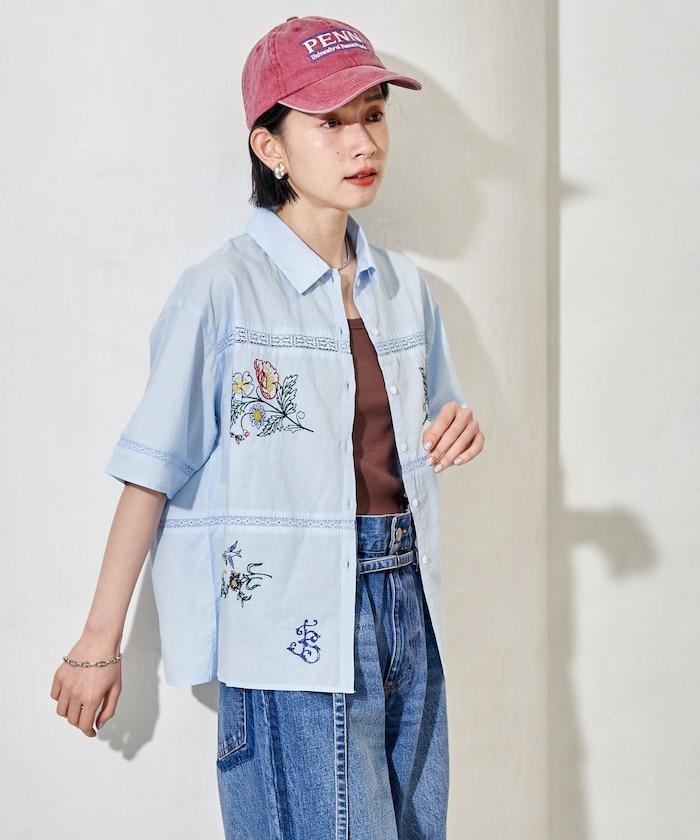 印度 拼接刺繡 長袖襯衫