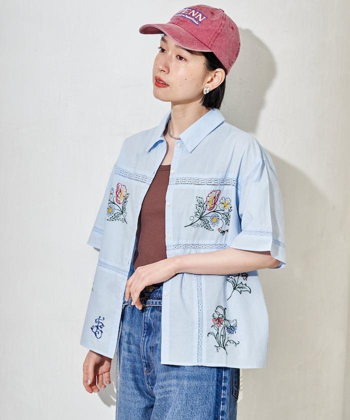 印度 拼接刺繡 長袖襯衫