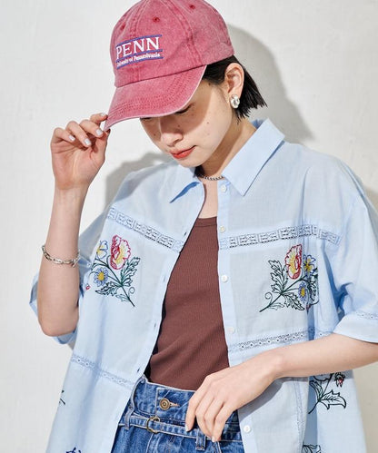 印度 拼接刺繡 長袖襯衫