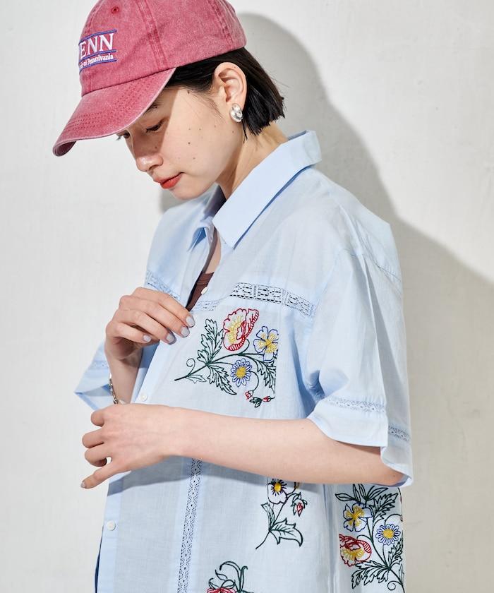 印度 拼接刺繡 長袖襯衫