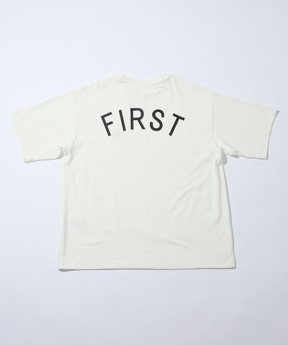 6盎司 前置Logo刺繡 後背印花 圓領T恤 PRINT ROUND FIRST