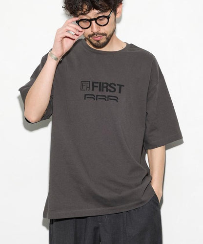 6盎司前LOGO印花 PRINT RRR 圓領T恤