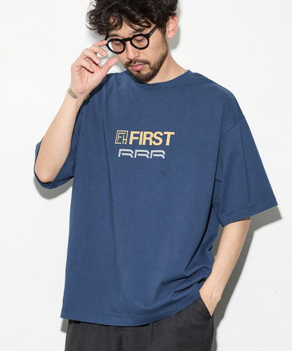 6盎司前LOGO印花 PRINT RRR 圓領T恤