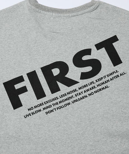 PRINT FRESH FIRST 6盎司 前LOGO印花 後背印花 圓領T恤