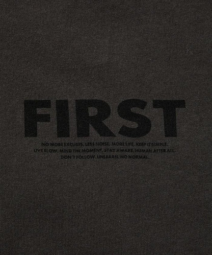 PRINT FRESH FIRST 6盎司 前LOGO印花 後背印花 圓領T恤