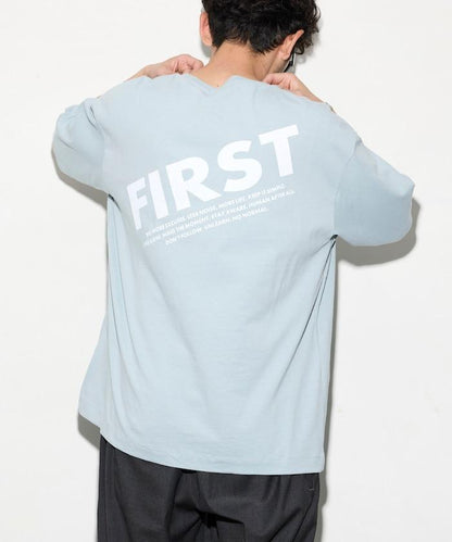 PRINT FRESH FIRST 6盎司 前LOGO印花 後背印花 圓領T恤