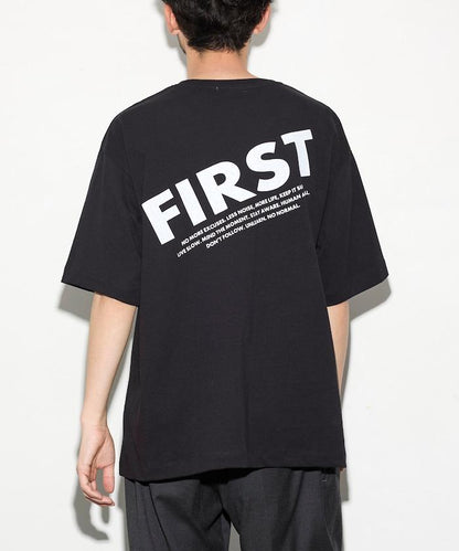 PRINT FRESH FIRST 6盎司 前LOGO印花 後背印花 圓領T恤