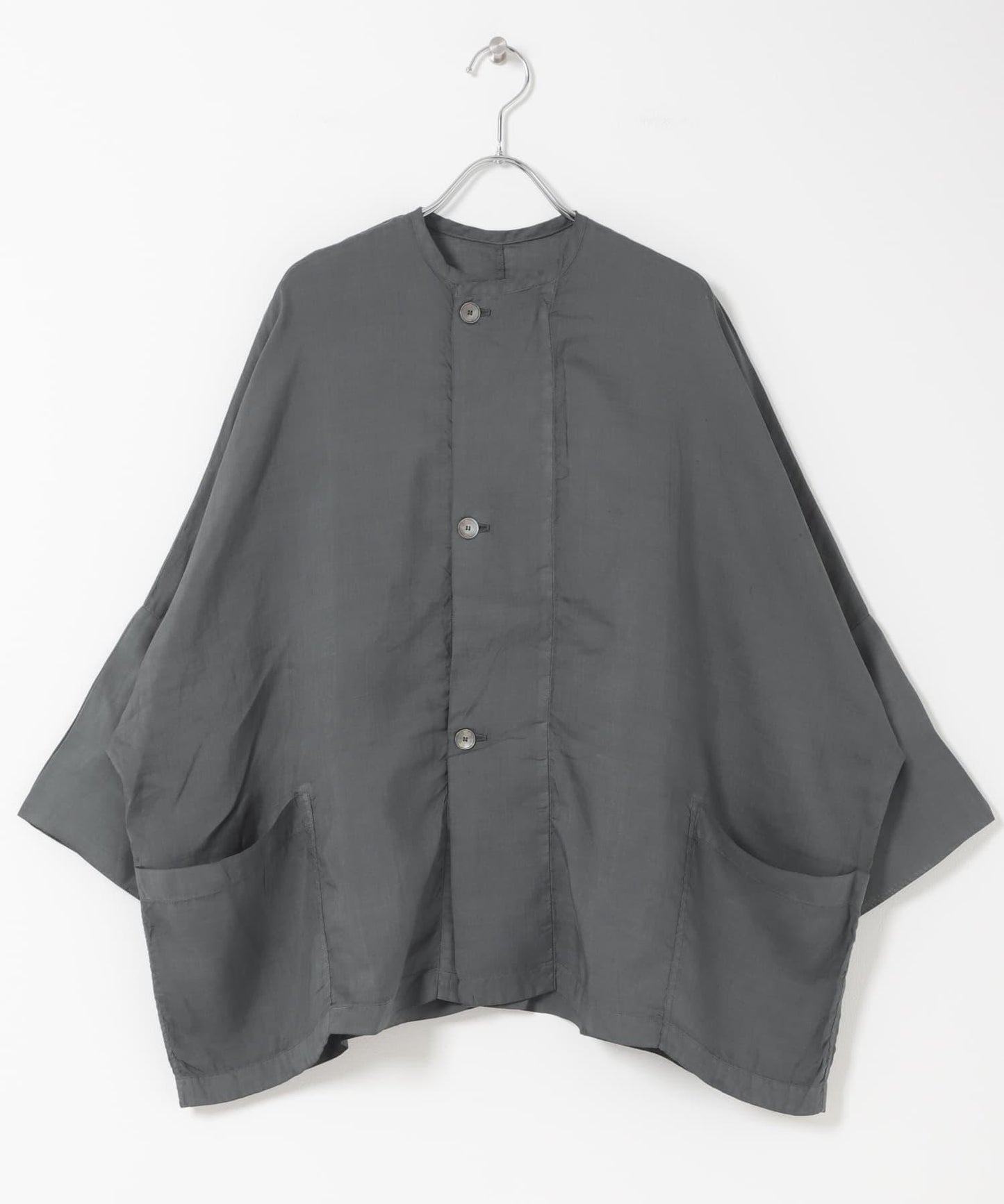 苧麻真絲寬鬆草木濃染夾克 MITTAN