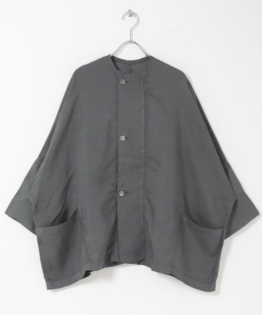 苧麻真絲寬鬆草木濃染夾克 MITTAN