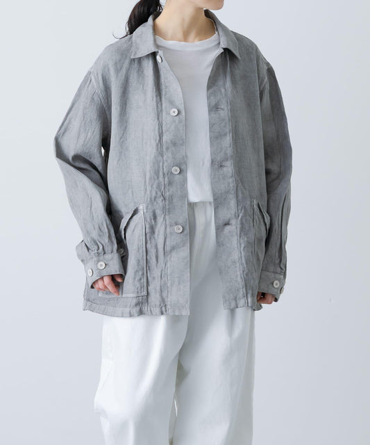 MITTAN 和紙大麻本赭染 輕薄質感外套
