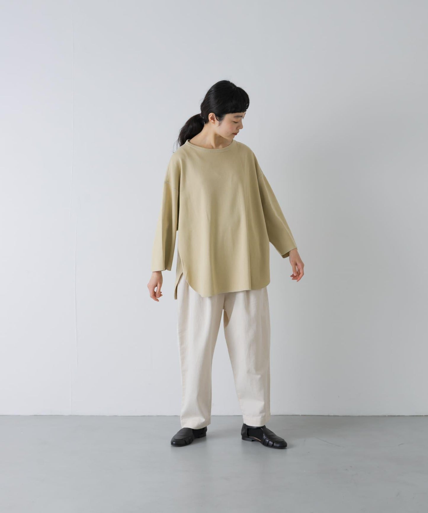YLEVE COTTON RIB PULLOVER BIG 羅紋棉 寬鬆版 套頭上衣