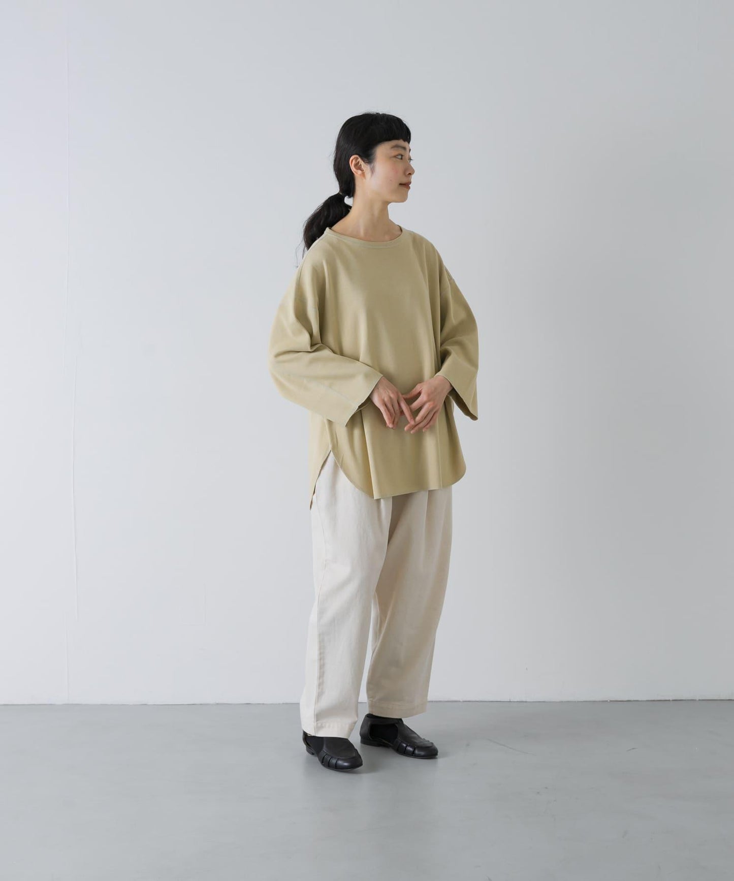 YLEVE COTTON RIB PULLOVER BIG 羅紋棉 寬鬆版 套頭上衣