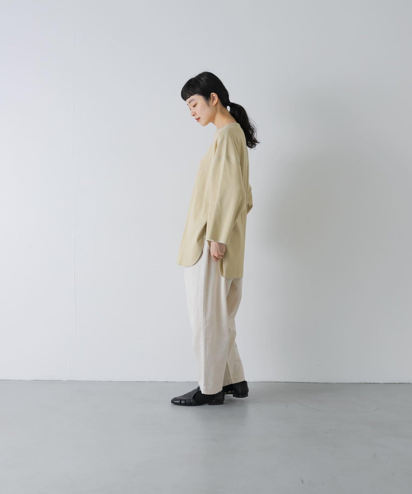 YLEVE COTTON RIB PULLOVER BIG 羅紋棉 寬鬆版 套頭上衣