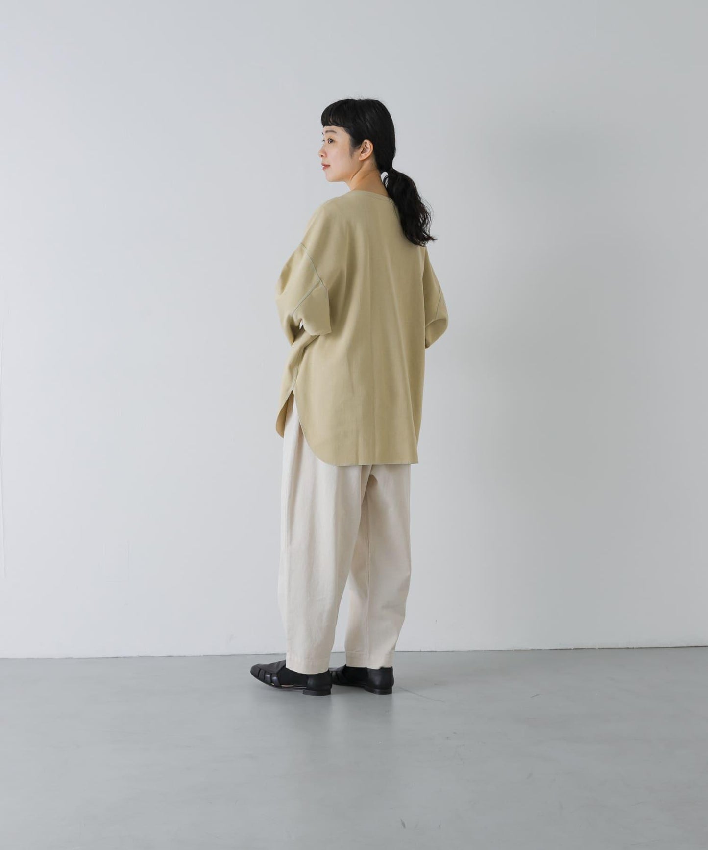 YLEVE COTTON RIB PULLOVER BIG 羅紋棉 寬鬆版 套頭上衣
