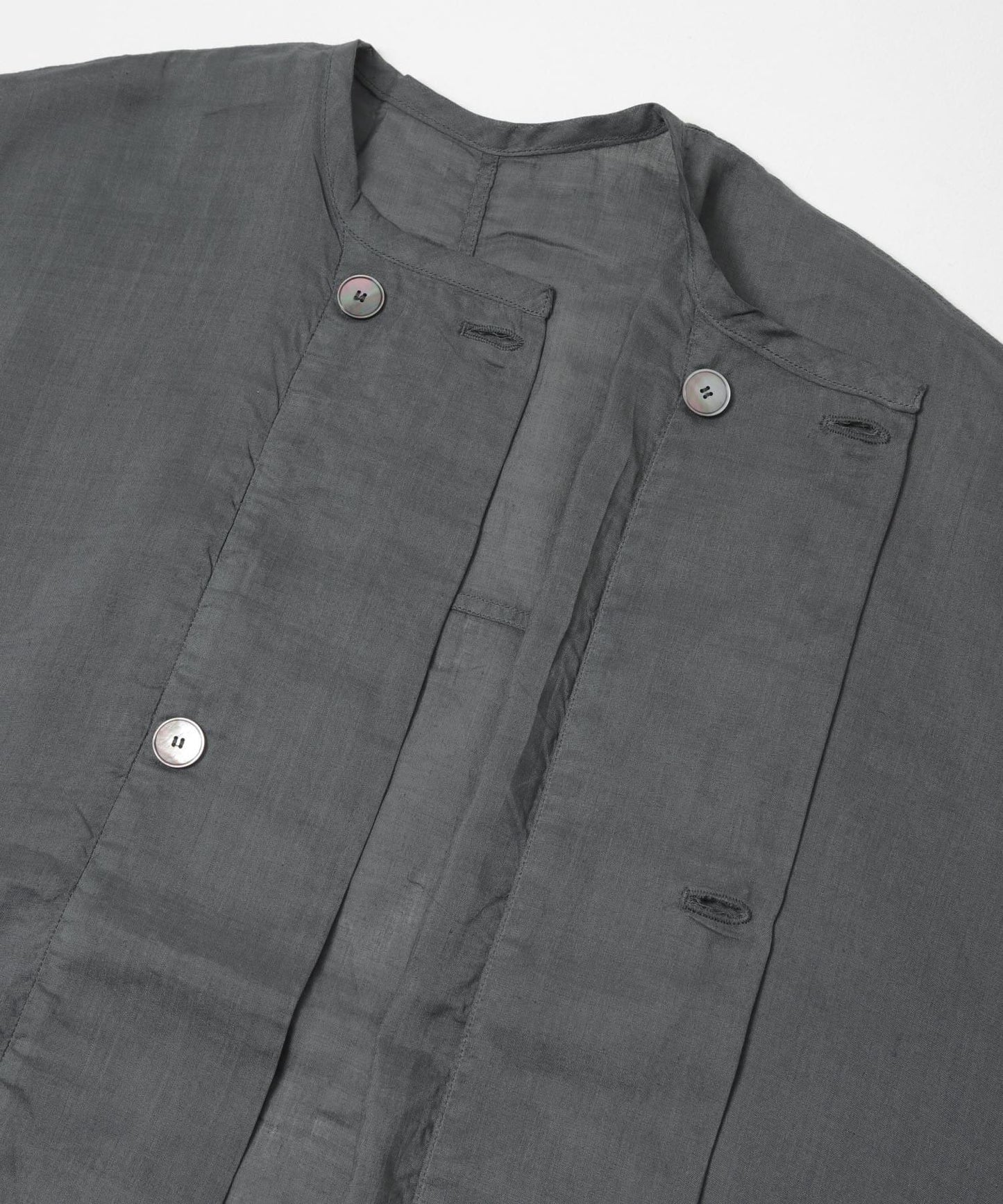 苧麻真絲寬鬆草木濃染夾克 MITTAN