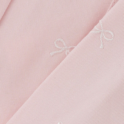 蝴蝶結刺繡花卉圖案 折褶 裙褲