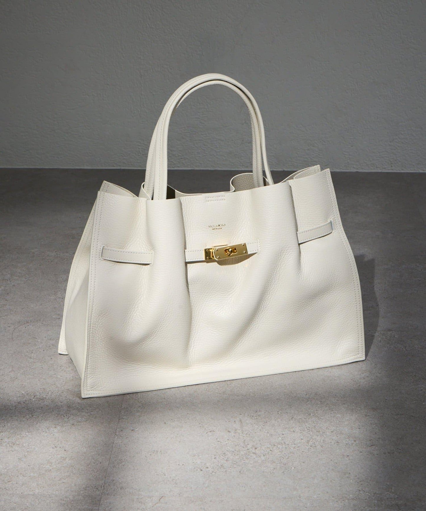 意大利雙面壓紋真皮托特包 L