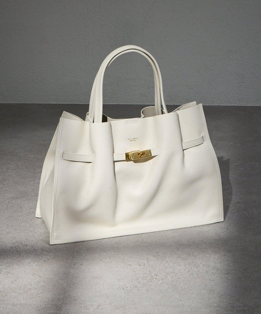 意大利雙面壓紋真皮托特包 L