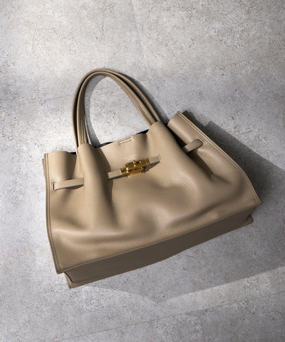 意大利雙面壓紋真皮托特包 L