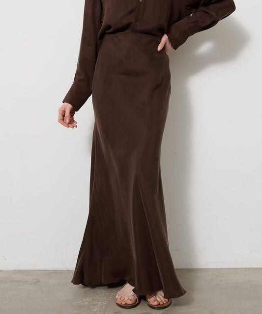 銅氨纖維 纖維化質感 傘擺 半身裙