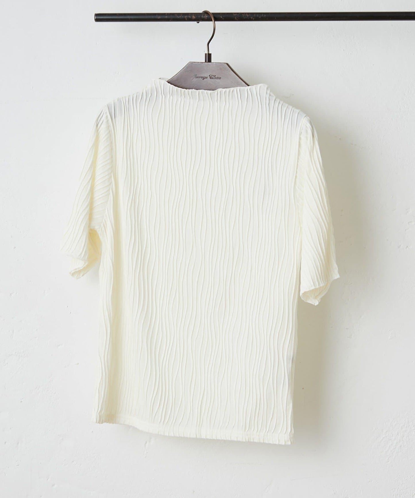 優雅風格 波紋提花 T恤