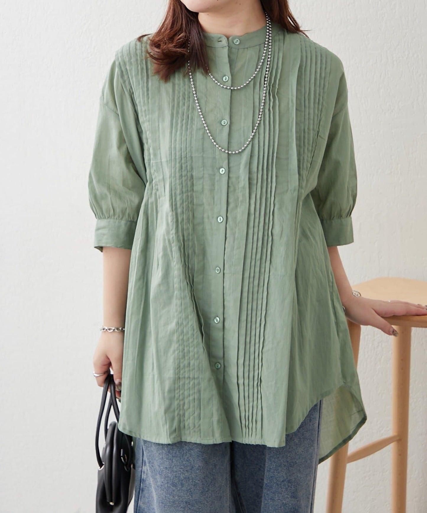 NAO 立褶設計襯衫