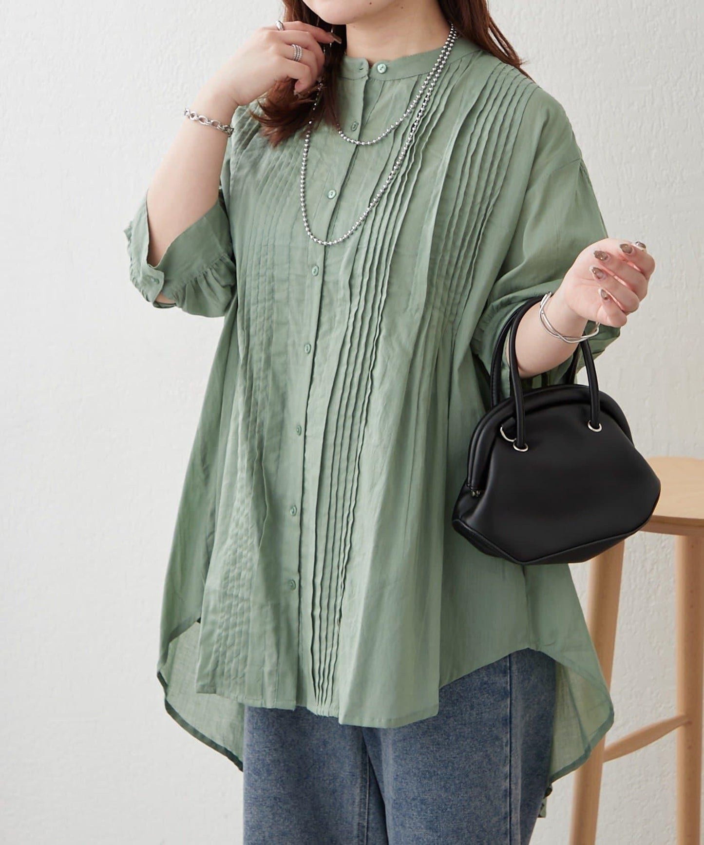 NAO 立褶設計襯衫