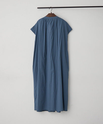 輕盈面料 法式短袖 褶皺 連衣裙