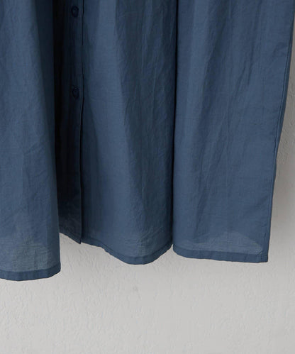 輕盈面料 法式短袖 褶皺 連衣裙