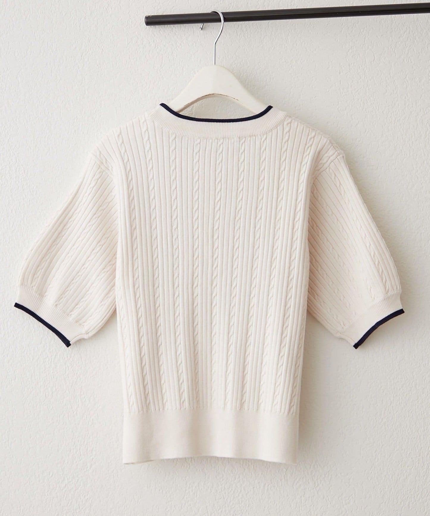 U.S.POLOASSN. 麻花紋口袋設計針織套頭衫