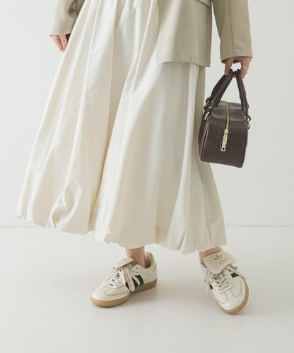 氣球廓形褶皺半身裙