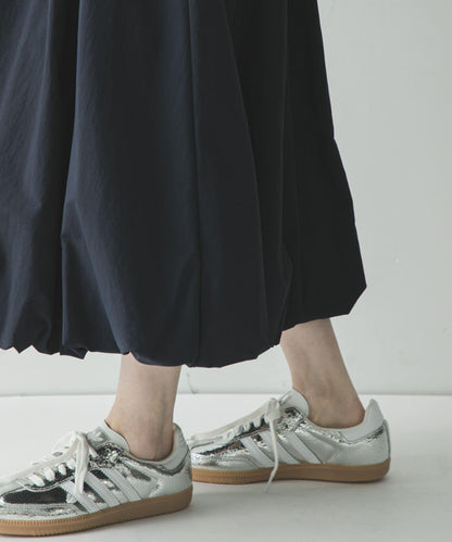 氣球廓形褶皺半身裙