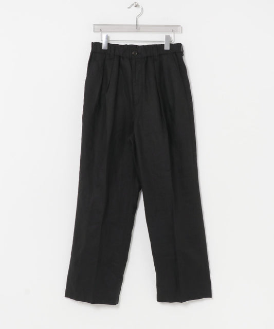 LINEN WIDE EASY PANTS