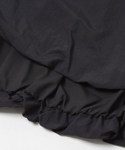 氣球廓形褶皺半身裙