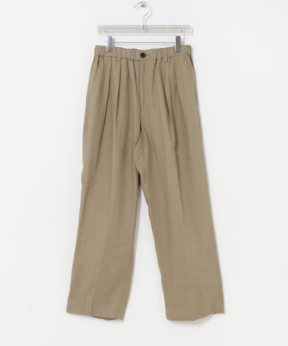 LINEN WIDE EASY PANTS