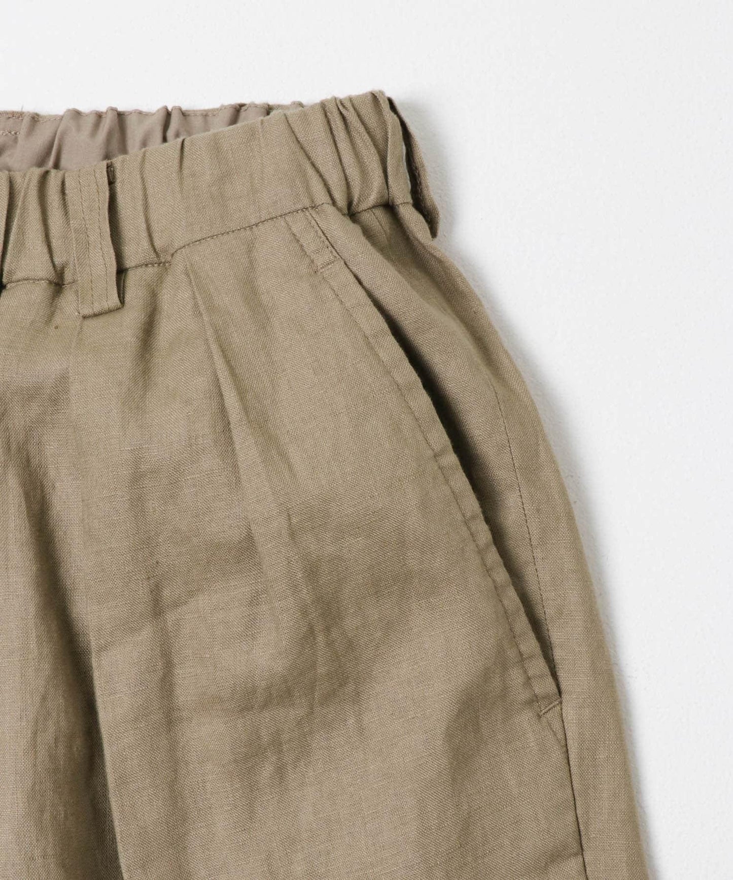 LINEN WIDE EASY PANTS