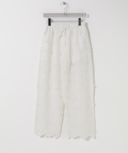 crinkle crinkle crinkle 3D EMBROIDERY EASY PANTS 休閒褲