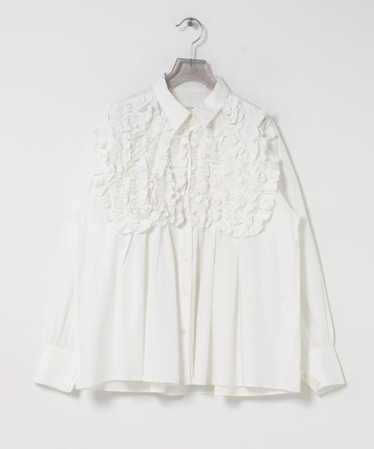 crinkle crinkle crinkle FRONT FRILL SHIRTS