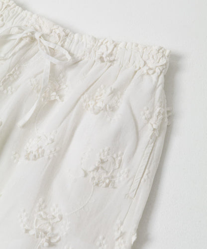 crinkle crinkle crinkle 3D EMBROIDERY EASY PANTS 休閒褲