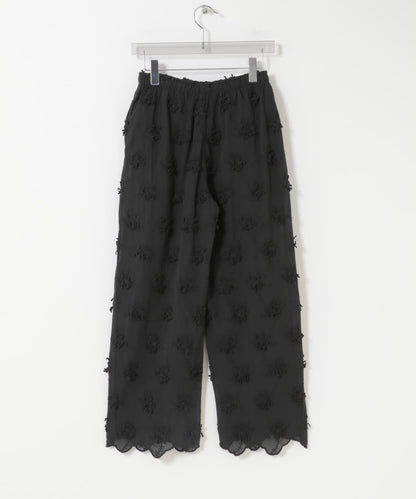 crinkle crinkle crinkle 3D EMBROIDERY EASY PANTS 休閒褲