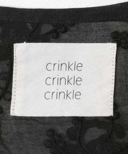 crinkle crinkle crinkle 3D EMBROIDERY 小披肩