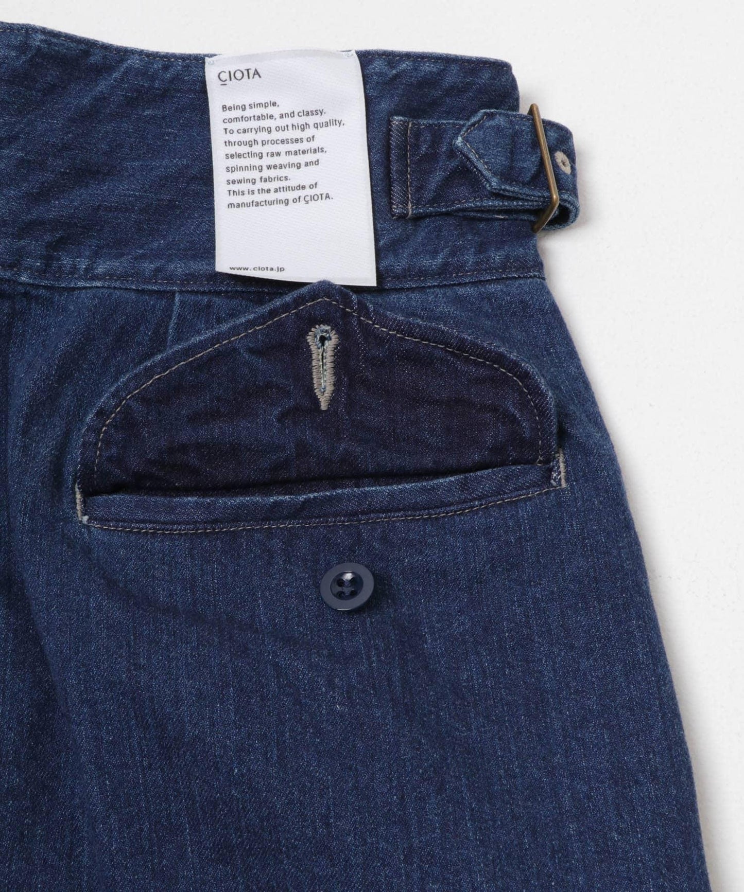 牛仔面料 CIOTA DENIM GURKHA PANTS 褲子