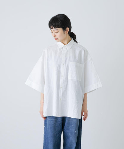 寬鬆短袖襯衫