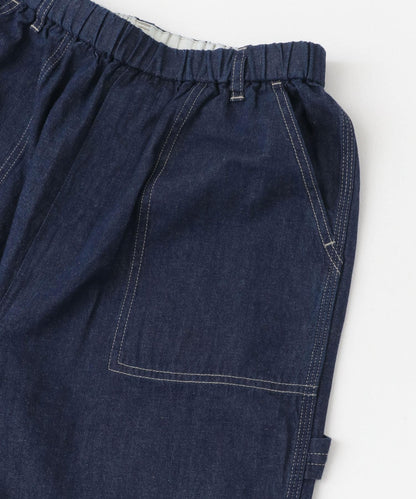 棉麻牛仔工裝褲