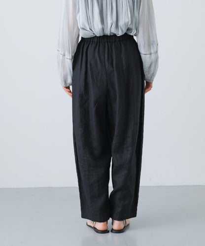 亞麻寬鬆闊腿褲