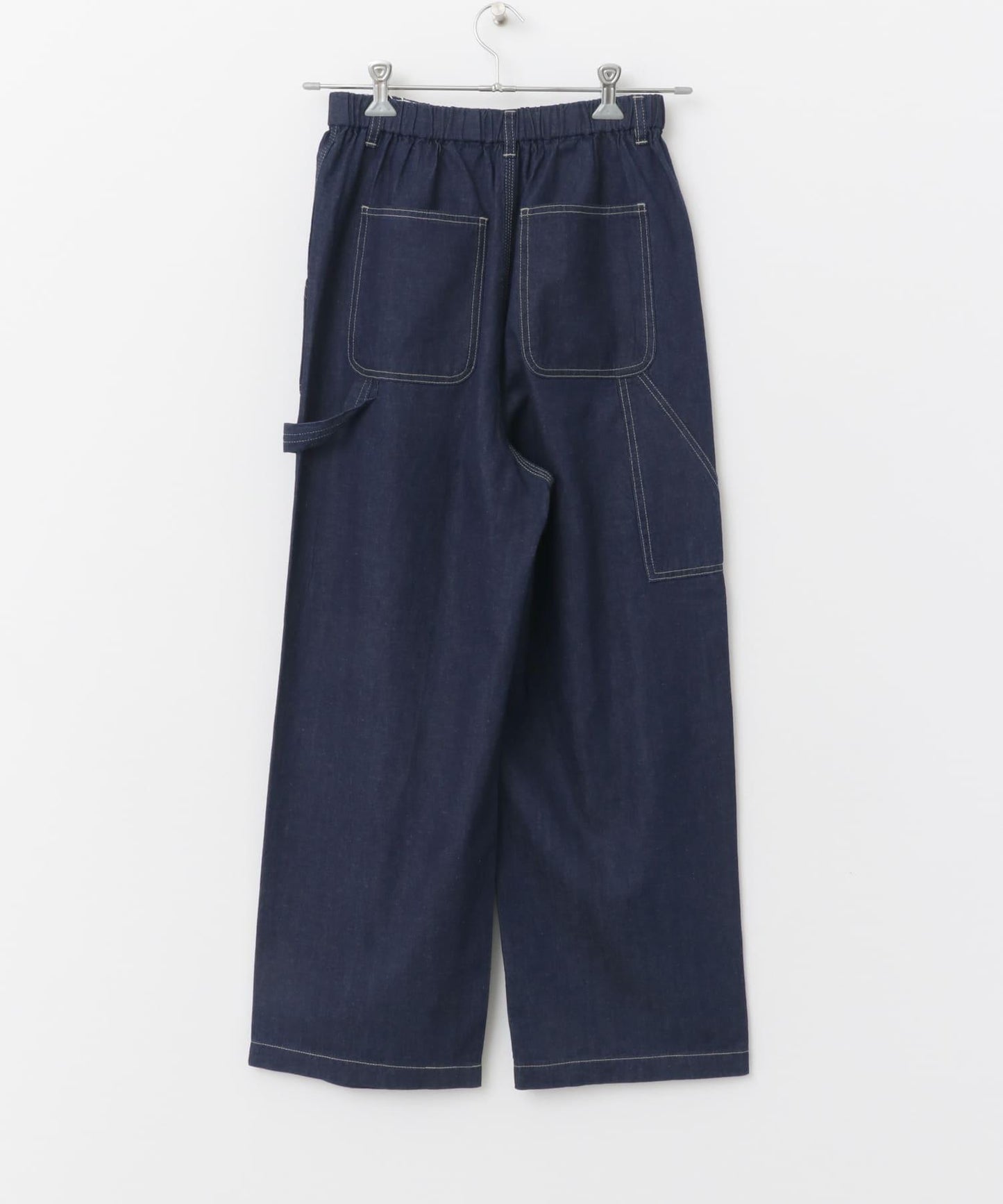 棉麻牛仔工裝褲