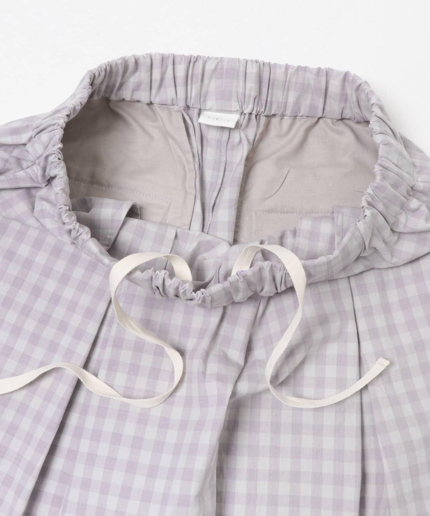 格紋闊腿中褶褲子