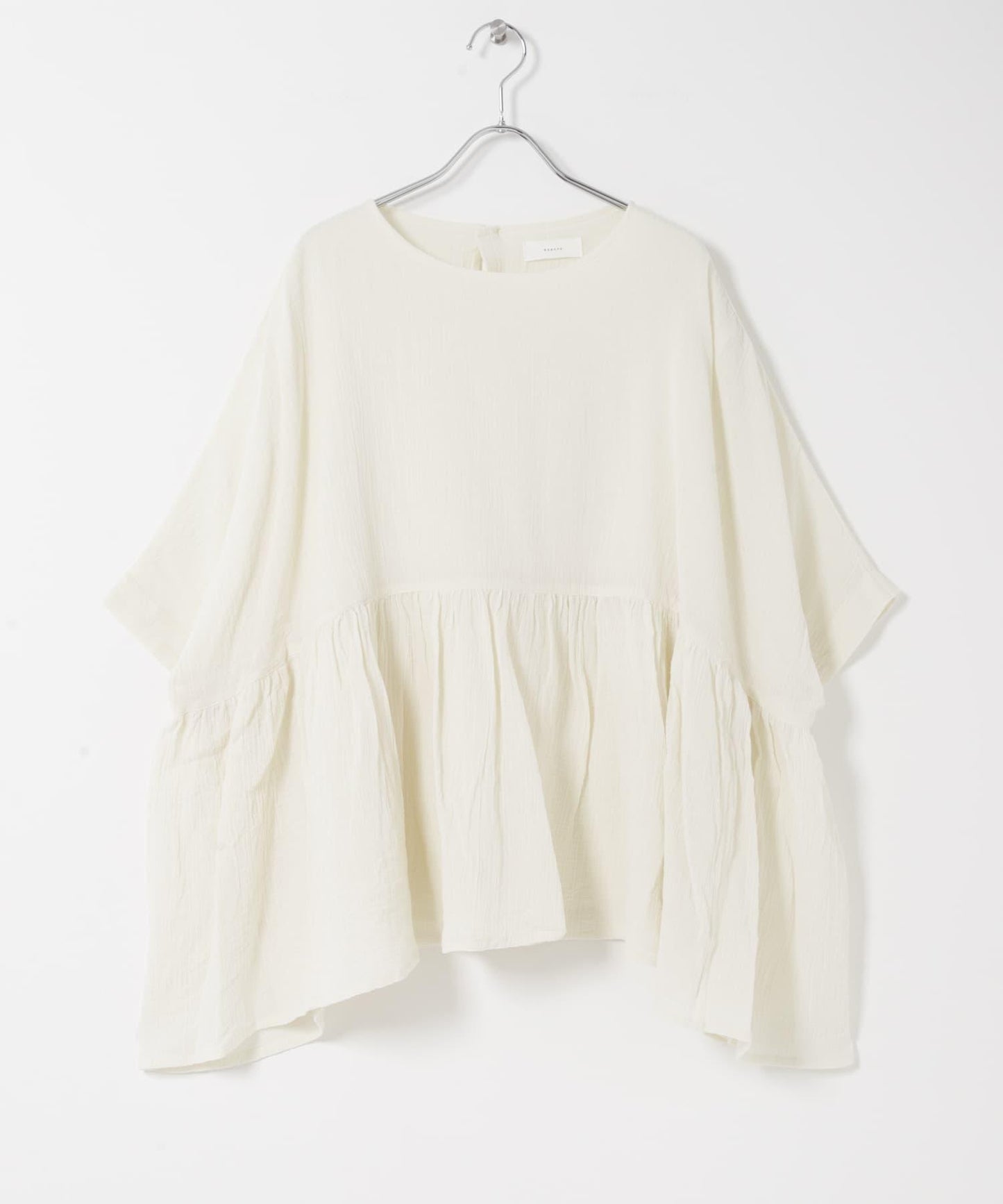 棉質褶皺抽褶設計襯衫