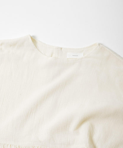 棉質褶皺抽褶設計襯衫